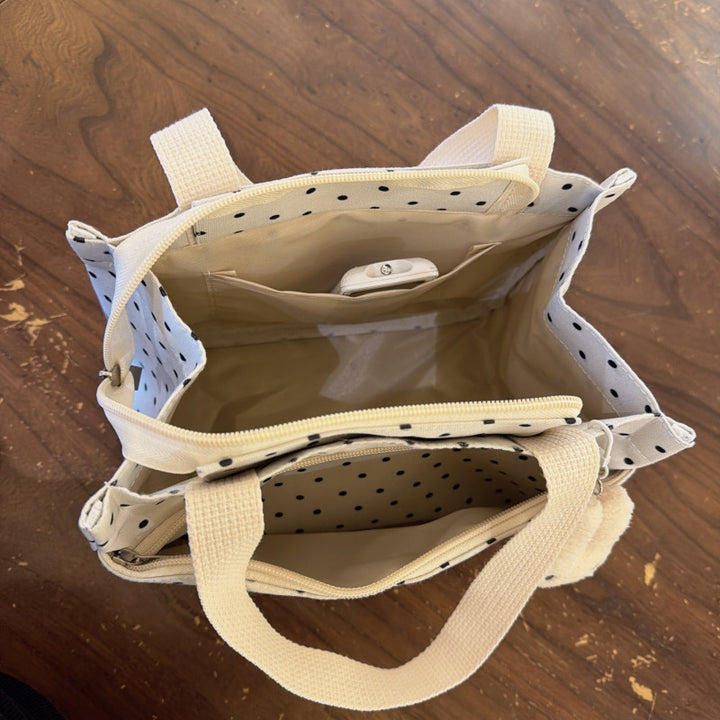 Canvas Shopper with Cute Bunny Applications Stornfield