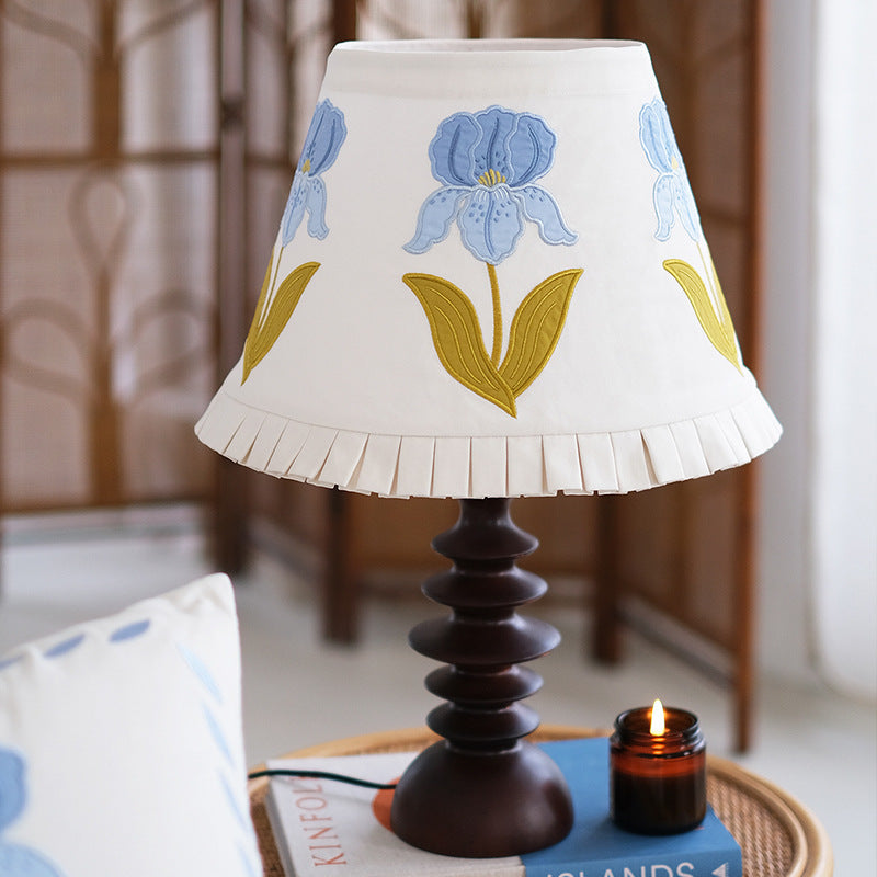 Floral Embroidered Table Lamp