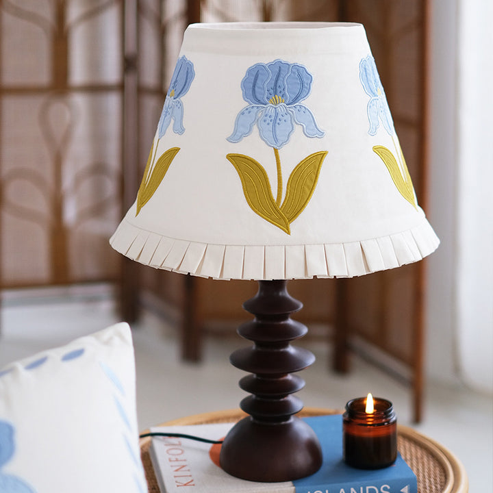 Floral Embroidered Table Lamp