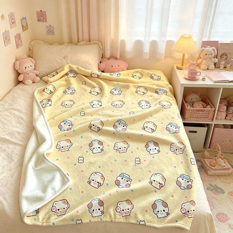 Cartoon-Themed Fleece Blanket