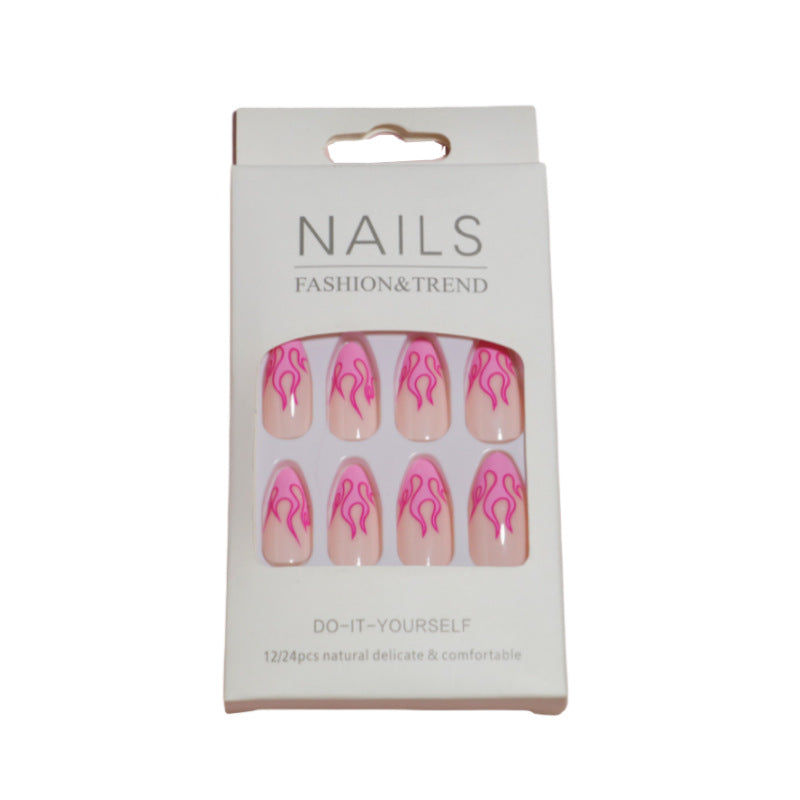 Artistic Flame Design Press-On Nails Stornfield