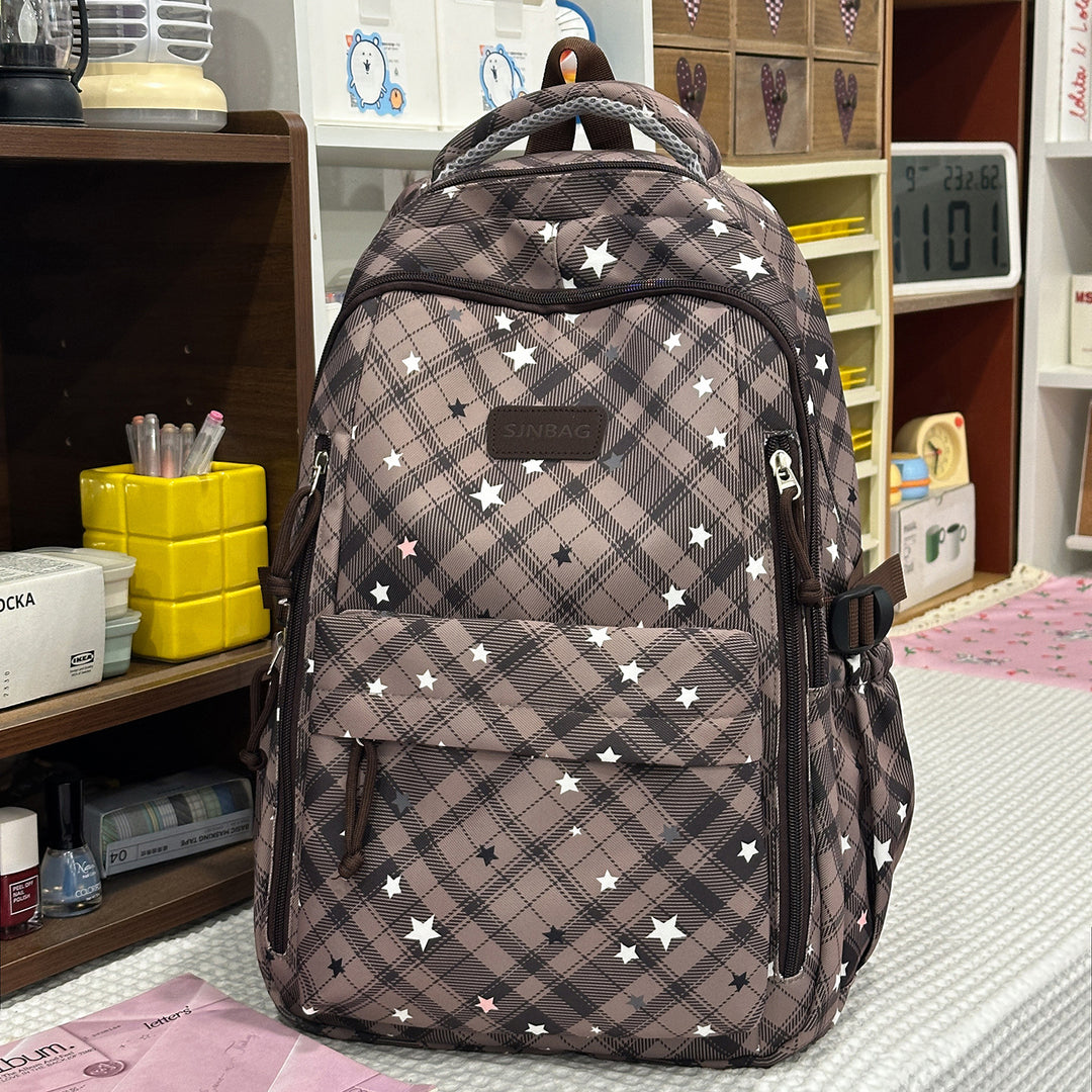 Plaid Patterned Backpack Stornfield