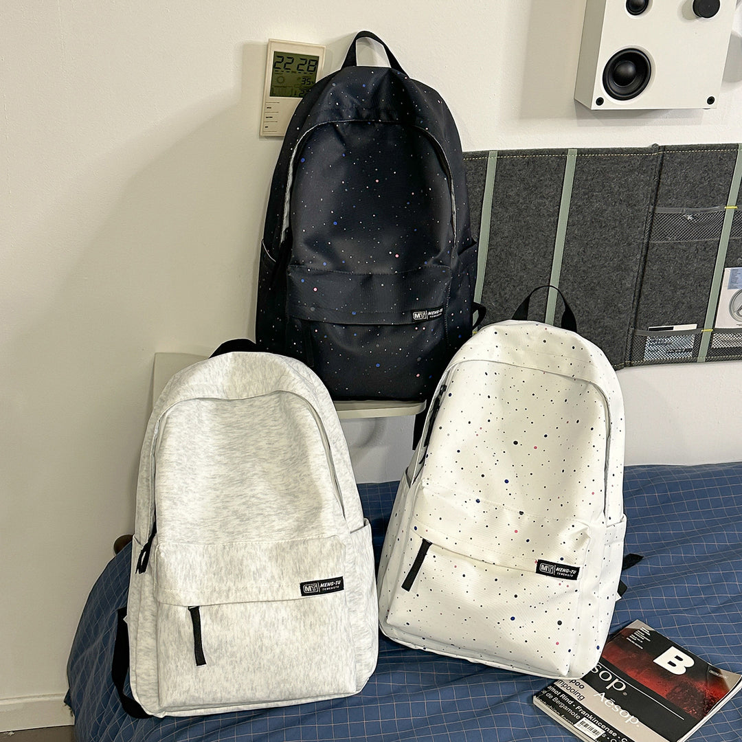 Space-Patterned Casual Backpack Stornfield