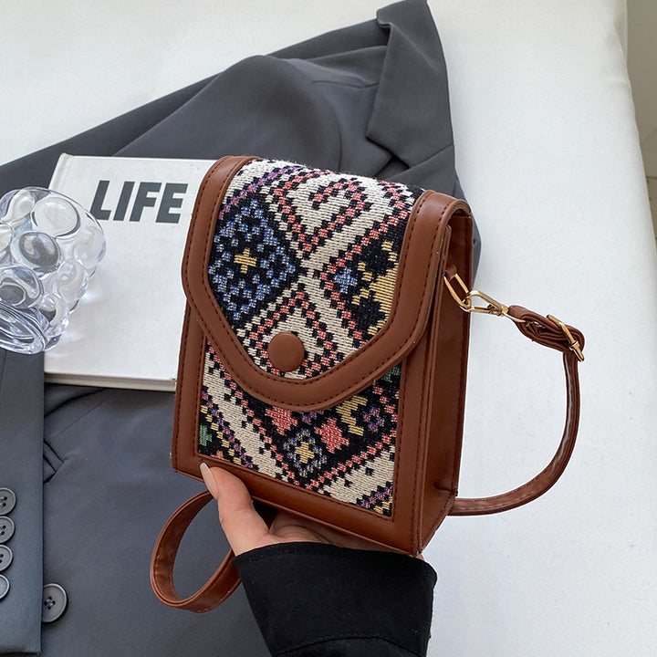 Artisanal Patterned Crossbody Bag
