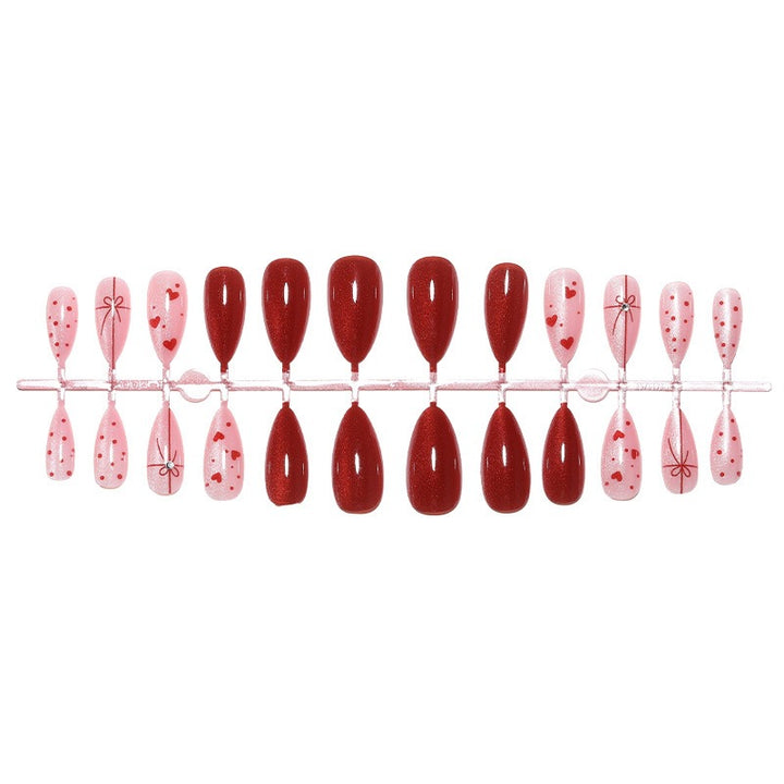 Artificial Nail Set with Romantic Motifs Stornfield