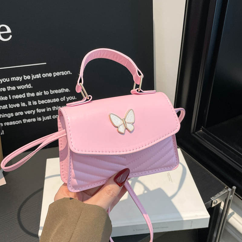 Butterfly-Embellished Handbag