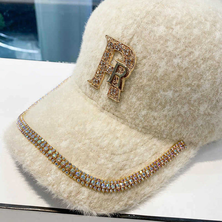 Women's Luxurious Fleece Embellished Baseball Cap Stornfield