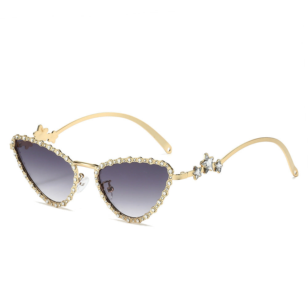 Glamorous Cat-Eye Sunglasses with Crystal Accents Stornfield