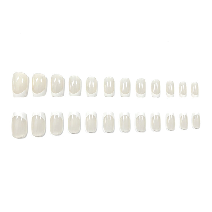 Elegant French Tip Acrylic Nail Extensions Stornfield 1789915965