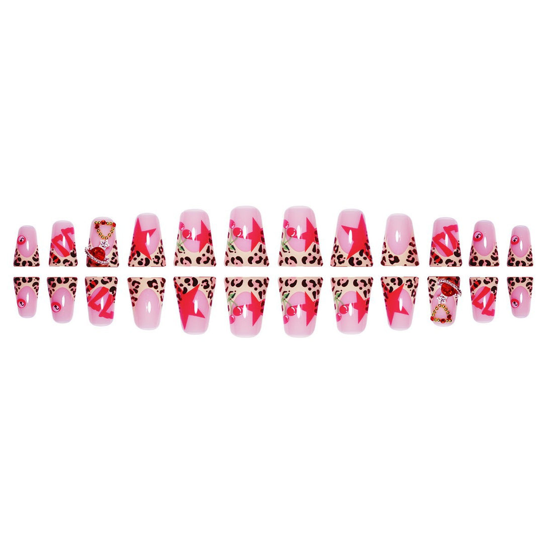 Artistic Leopard Print Press-On Nail Extensions Stornfield
