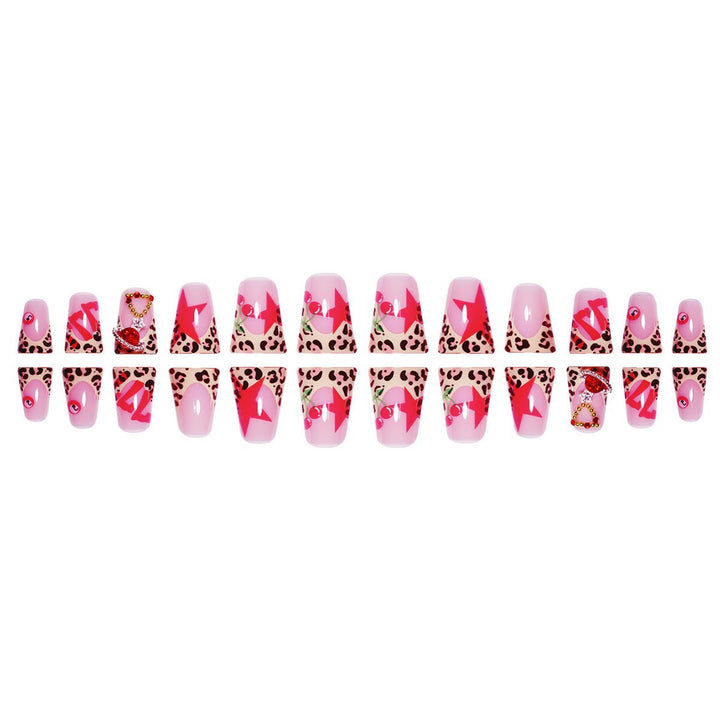 Artistic Leopard Print Press-On Nail Extensions Stornfield