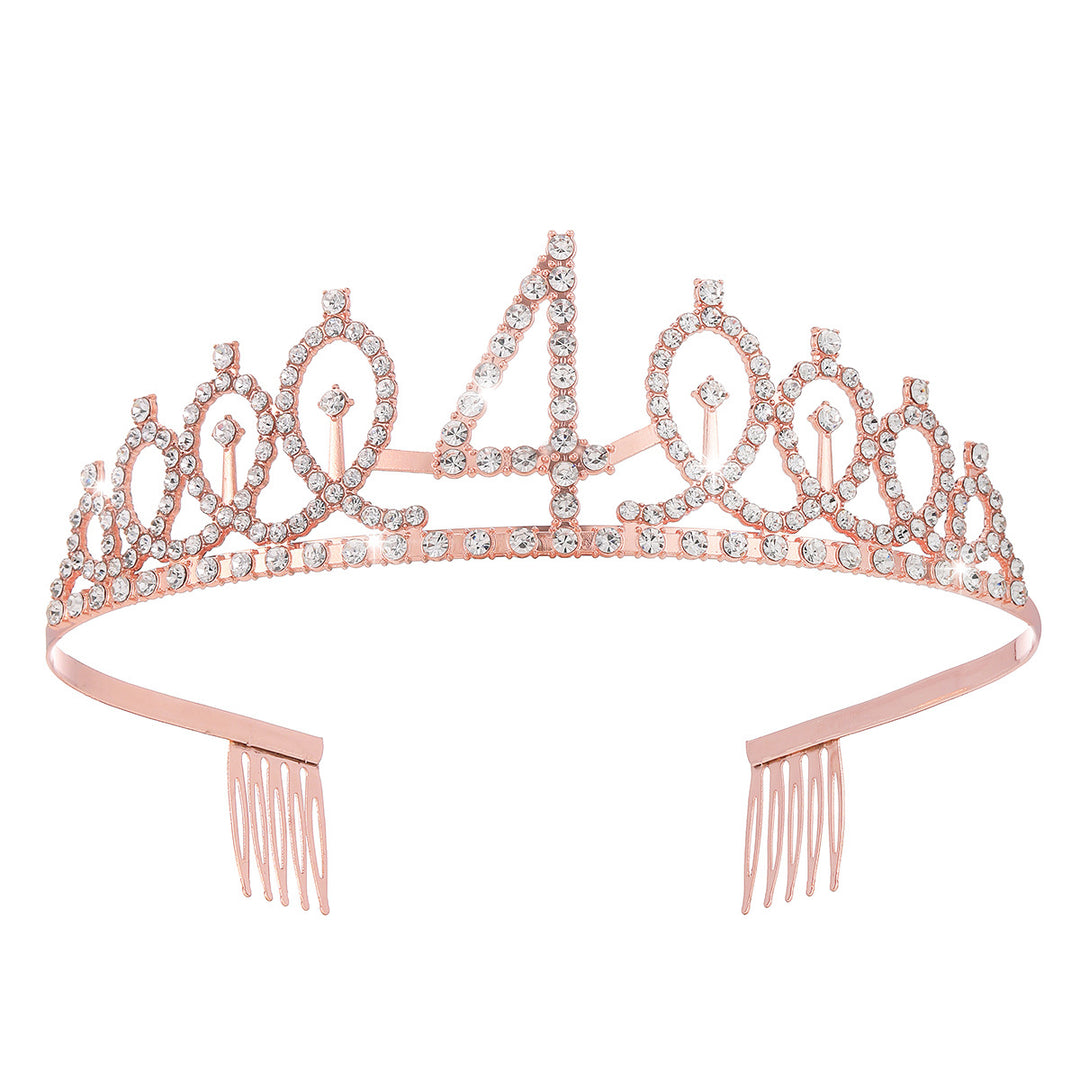 Women's Crystal-Embellished Tiara with Elegant Design Stornfield