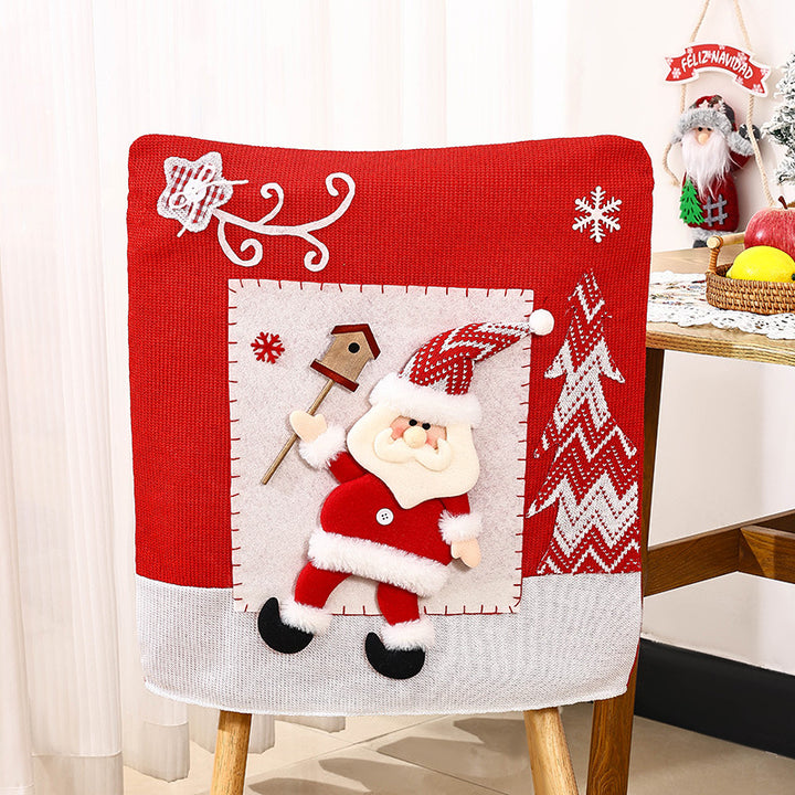 Festive chair covers with Christmas motif Stornfield