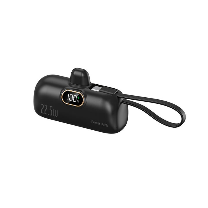 Portable power bank with innovative 22.5W fast charging function and integrated cable system Stornfield