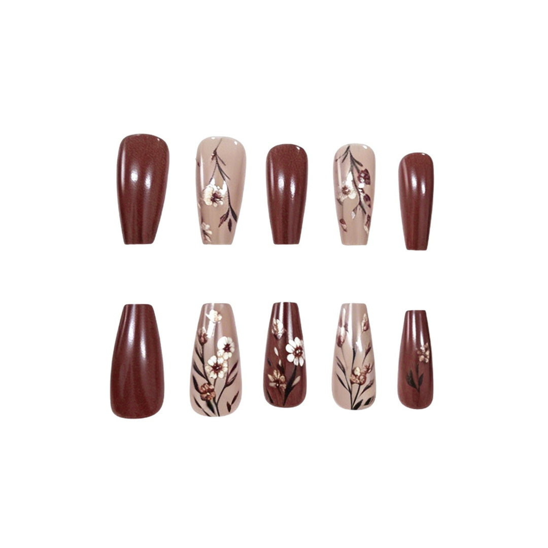 Floral Design Acrylic Nail Enhancements Stornfield
