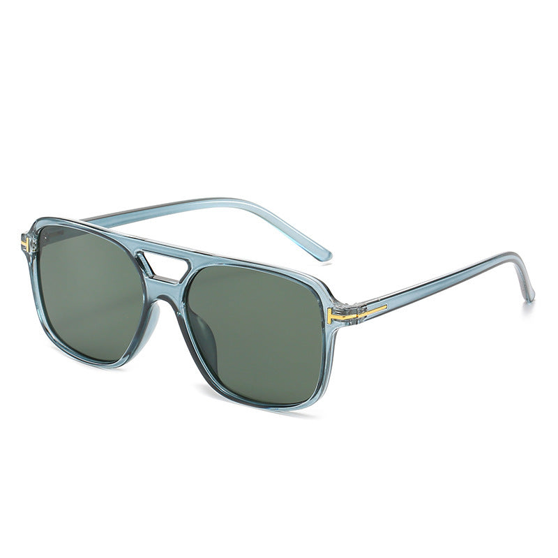 Square Frame Sunglasses with Unique Lens Cut Stornfield
