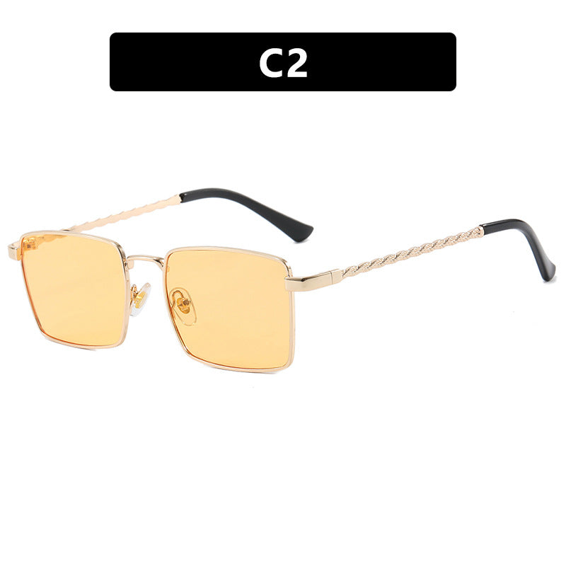 Women's square sunglasses with elegant metal frame Stornfield