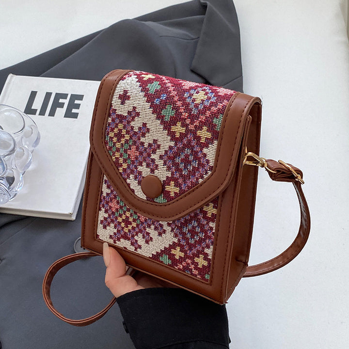 Artisanal Patterned Crossbody Bag
