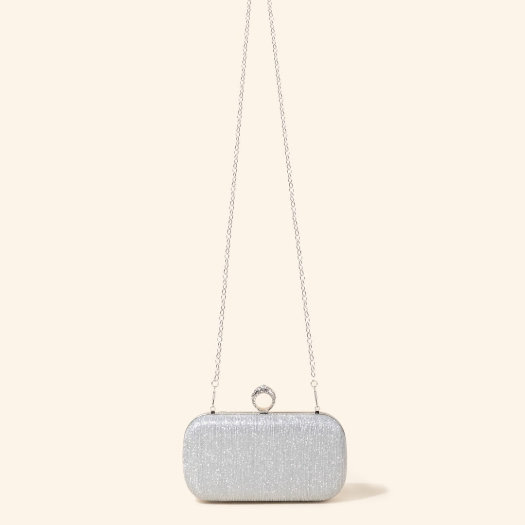 Decorative Evening Clutch with Chain Handle