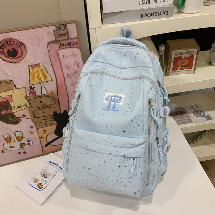 Star-Print Fashion School Backpack Stornfield