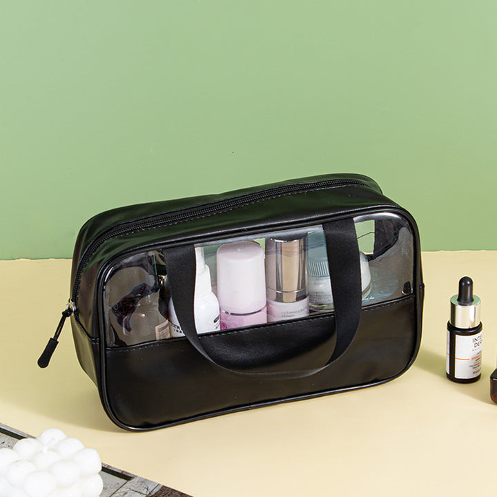 Cosmetic bag with transparent compartments Stornfield