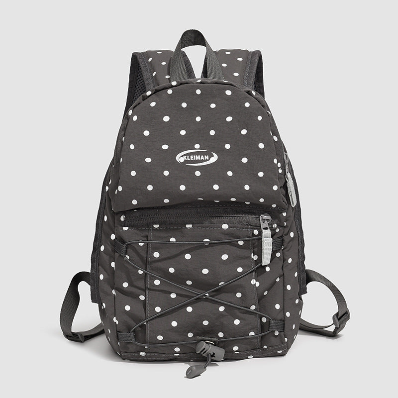 Trendy Polka Dot Casual Backpack Stornfield
