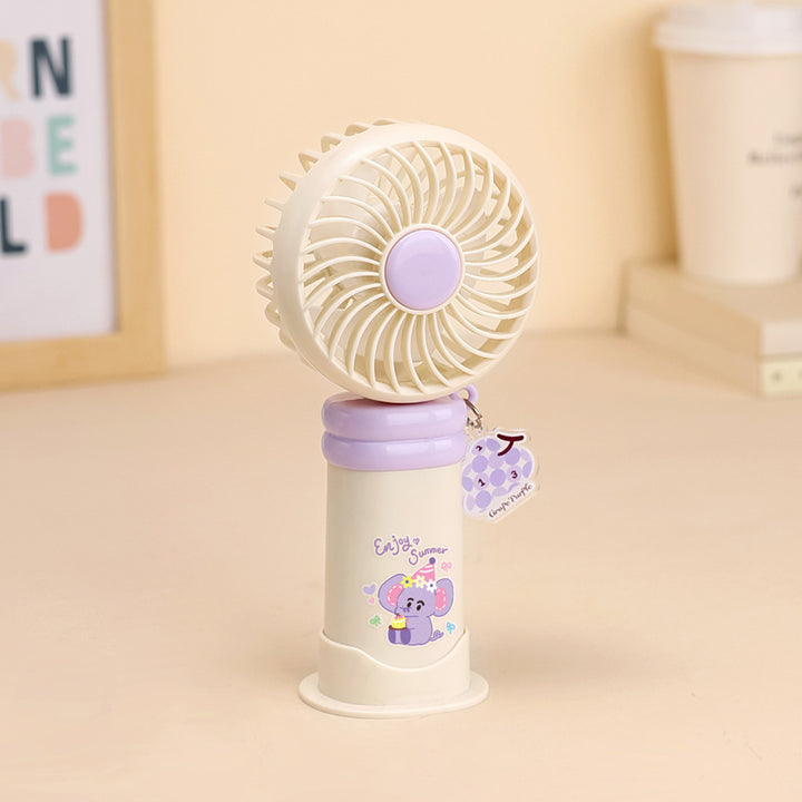 Adorable Cartoon-Themed Rechargeable Fan Stornfield