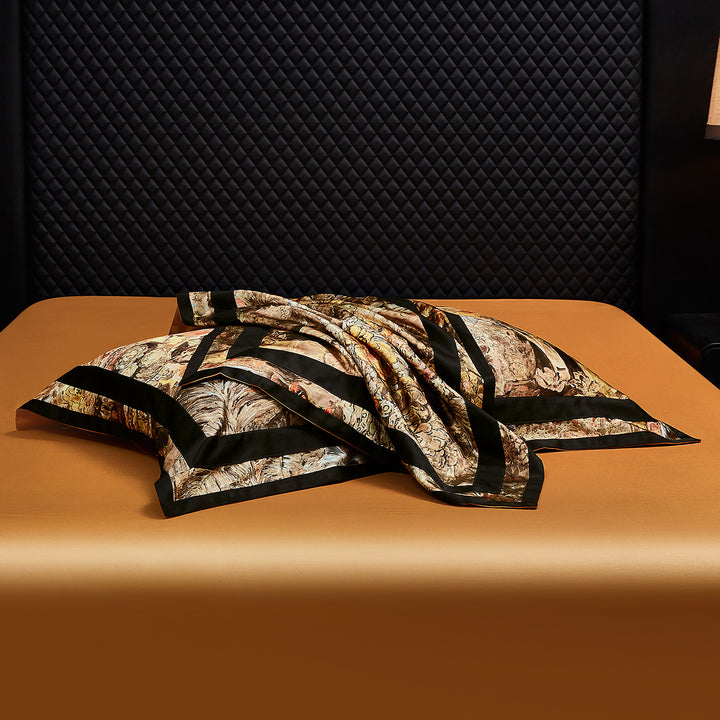 Luxury Embroidered Velvet Floral Duvet Cover Set