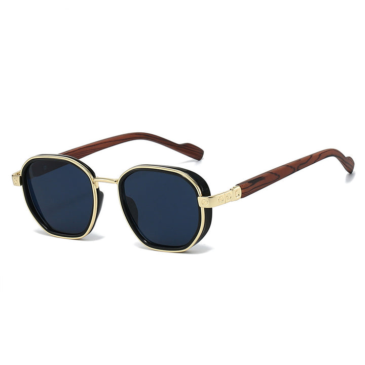 Geometric Framed Sunglasses with Luxurious Golden Accents Stornfield