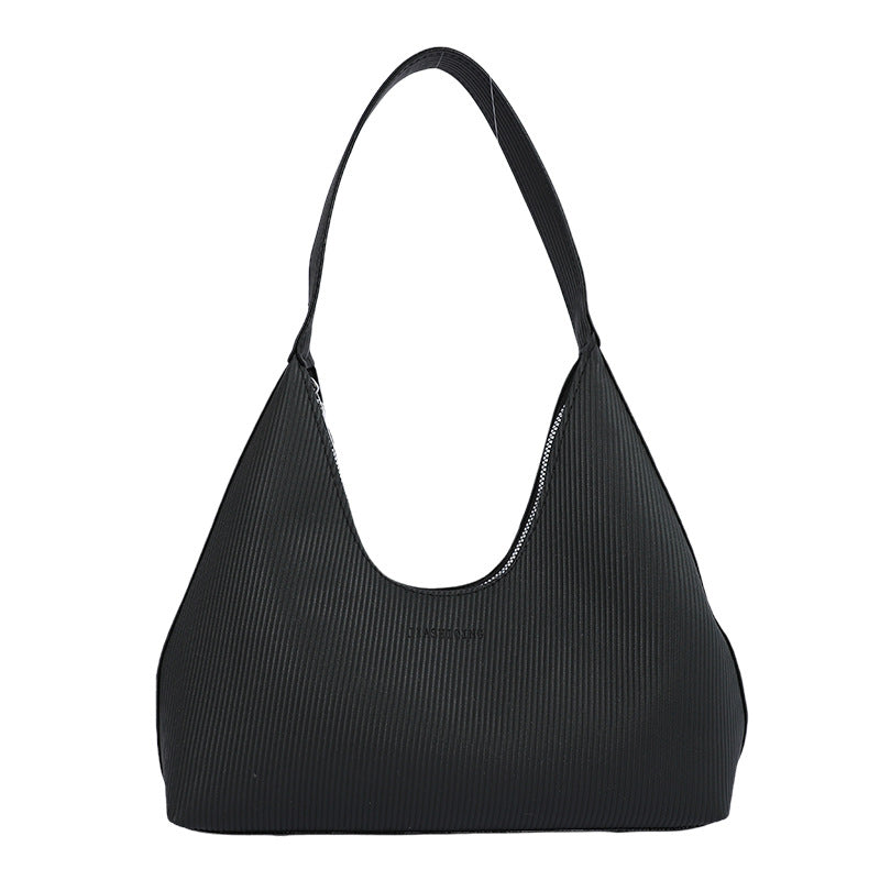 WoTextured Ribbed Hobo Handbag Stornfield