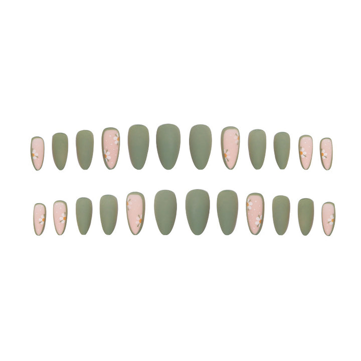 Artistic Nail Tips with Flower Design Stornfield
