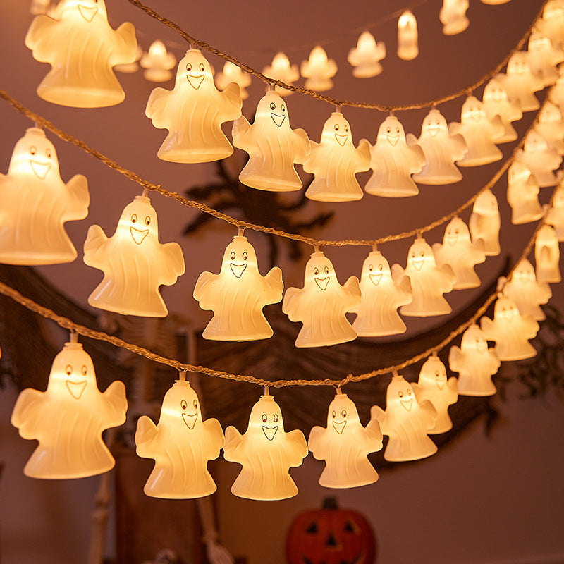 Festive Ghost LED String Lights Stornfield