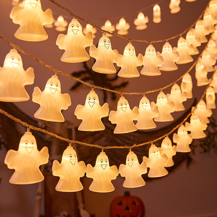 Festive Ghost LED String Lights Stornfield