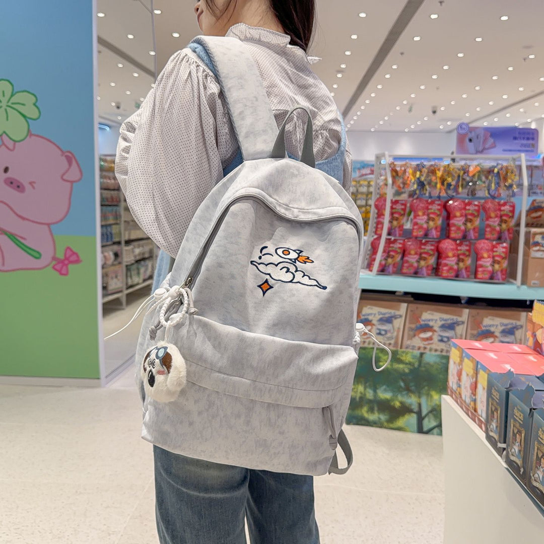 Fashionable backpack with artistic embroidery design Stornfield