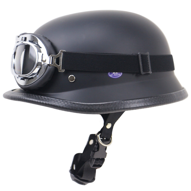 Vintage Motorcycle Helmet with Protective Goggles Stornfield