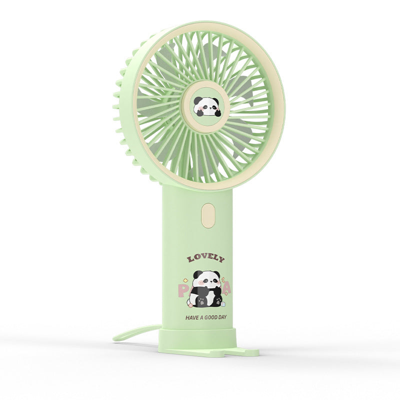 Women Portable Handheld Fan with Cute Panda Design Stornfield