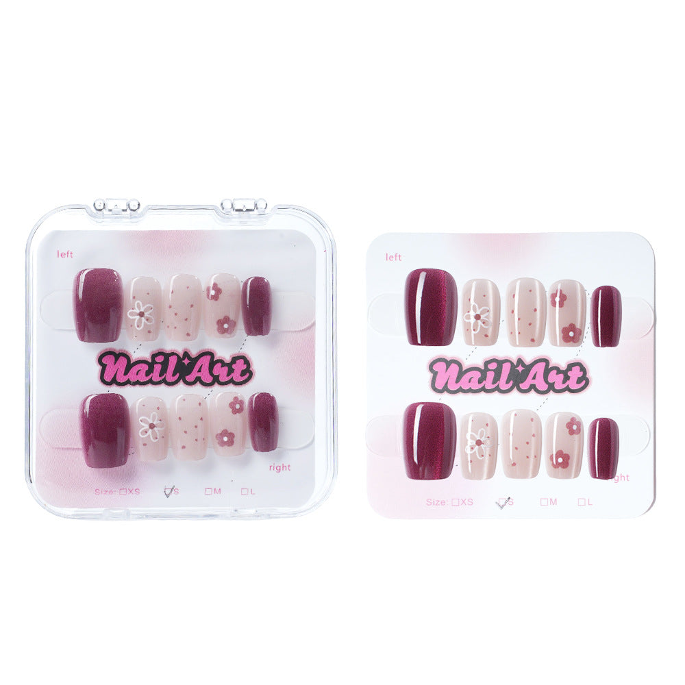 Decorative Floral Press-On Nail Set Stornfield 1788157440