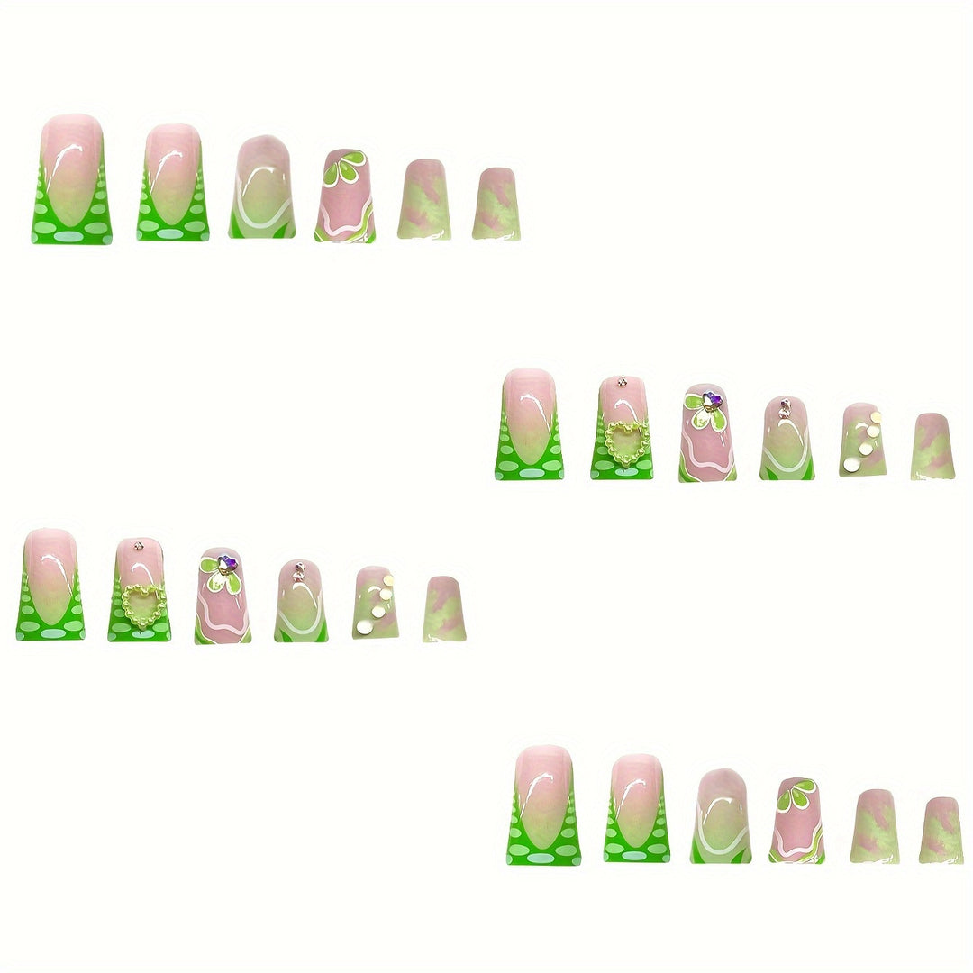 3D Floral Decorative Press-On Nails Stornfield