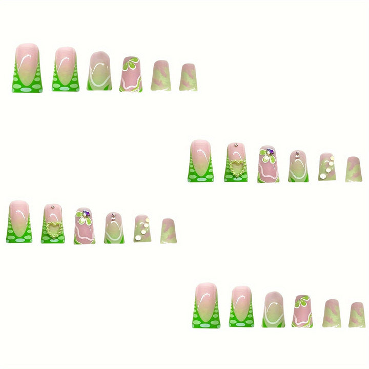 3D Floral Decorative Press-On Nails Stornfield