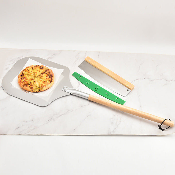 wooden handled long-reach aluminum pizza peel Stornfield