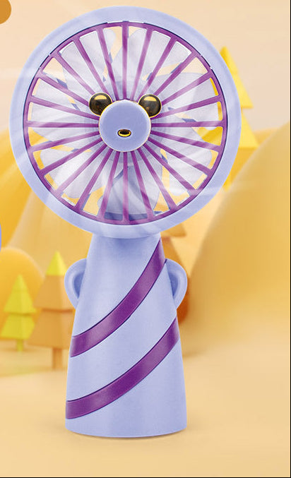 Women's Handy Mini Fan in Bear Design Stornfield