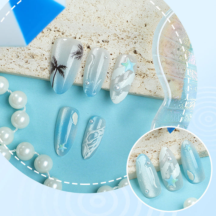 Coastal Paradise Press-On Nail Art Stornfield