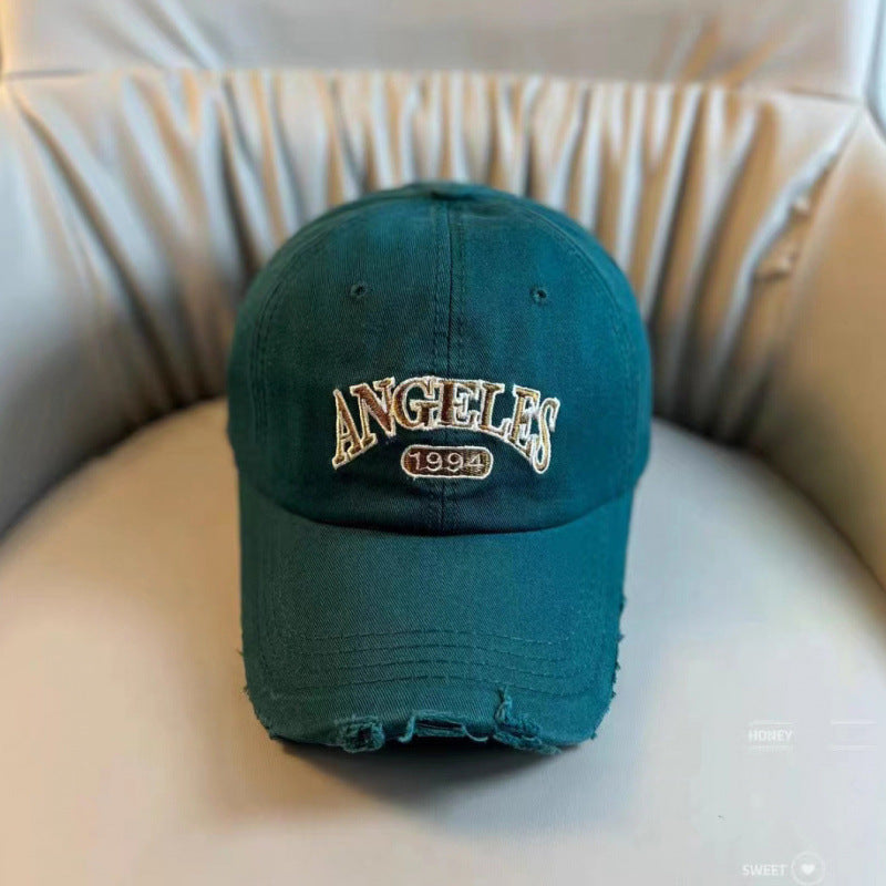 Women's Distressed Vintage-Style Adjustable Baseball Cap Stornfield