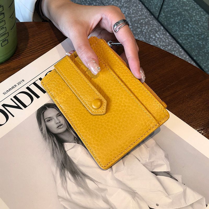 Compact Leather Zip Cardholder Stornfield