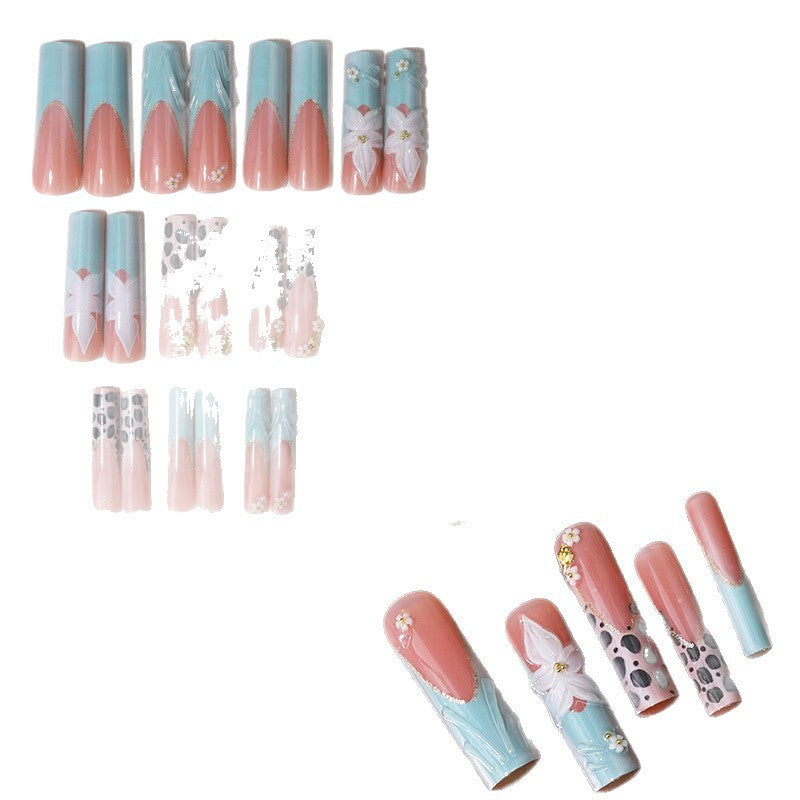 Artistic Press-On Nail Design Set Stornfield