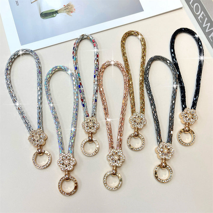 Elegant Crystal-Accented Keychain Holder Stornfield