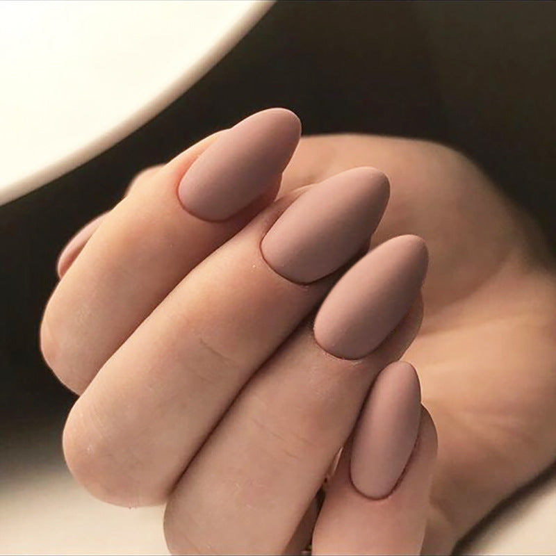 Matte Almond-Shaped Press-On Nail Tips Stornfield
