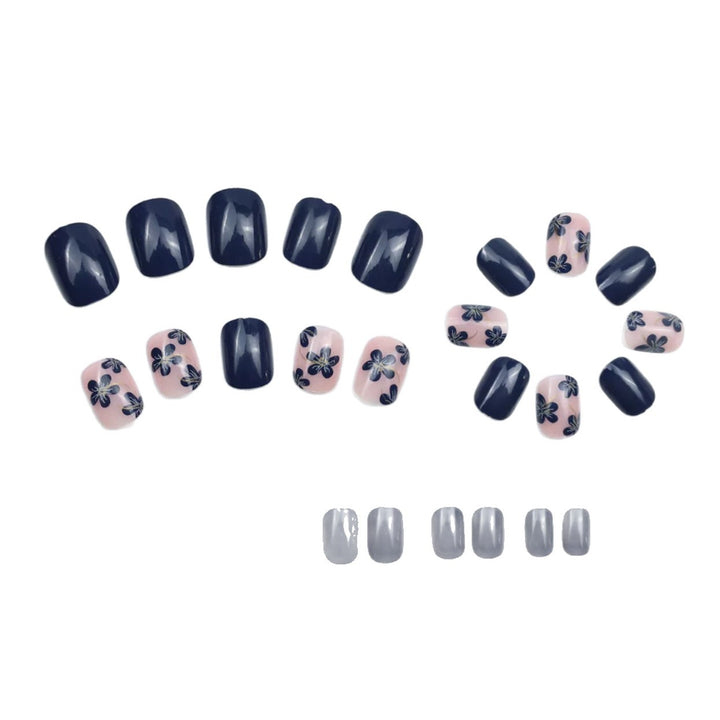Artistic Floral Acrylic Press-On Nails Stornfield