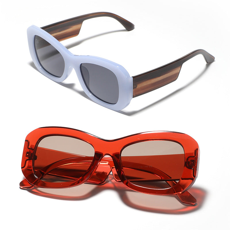 Women's modern square sunglasses with transparent frame Stornfield