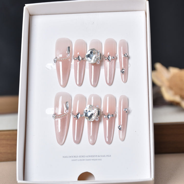 Luxury Glittery Stiletto Nail Extensions Stornfield